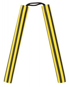 Nunchaku Rubber-Yellow / Black