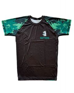 Rashguard korte mouw Zwart/Groen