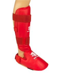 Shin/instep protector Karate - Red