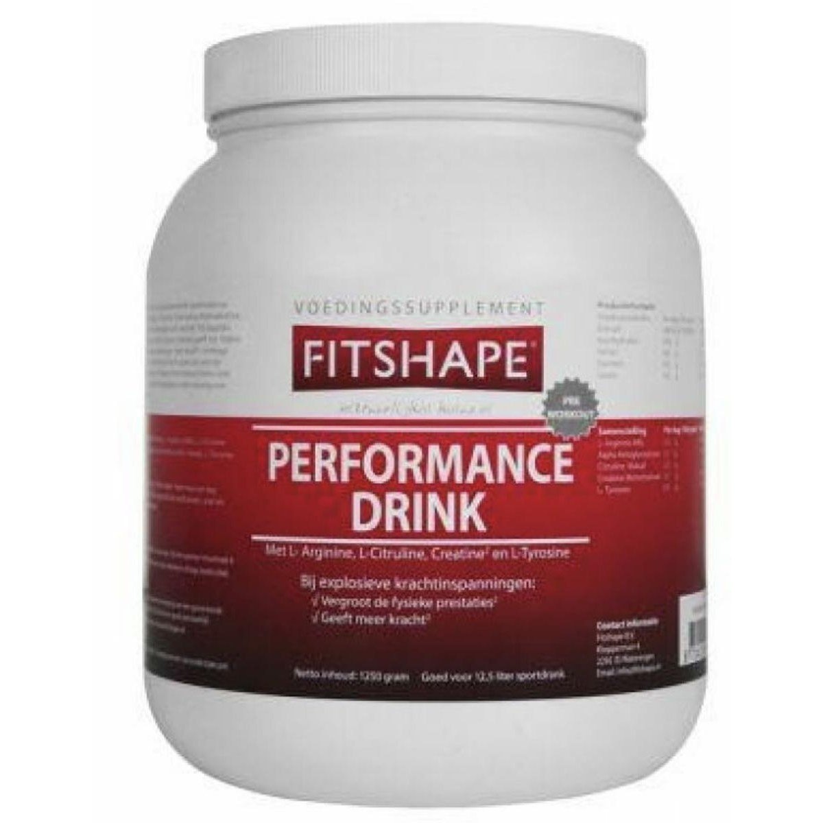 Fitshape Performance Drink 1250Gr