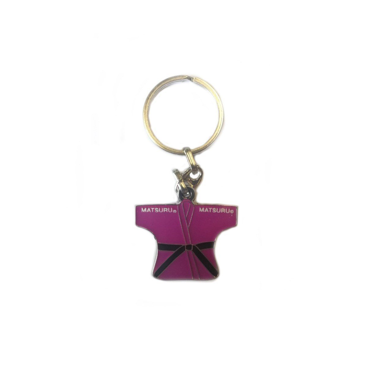 Keychain / Sleutelhanger Judogi Wit/Pink