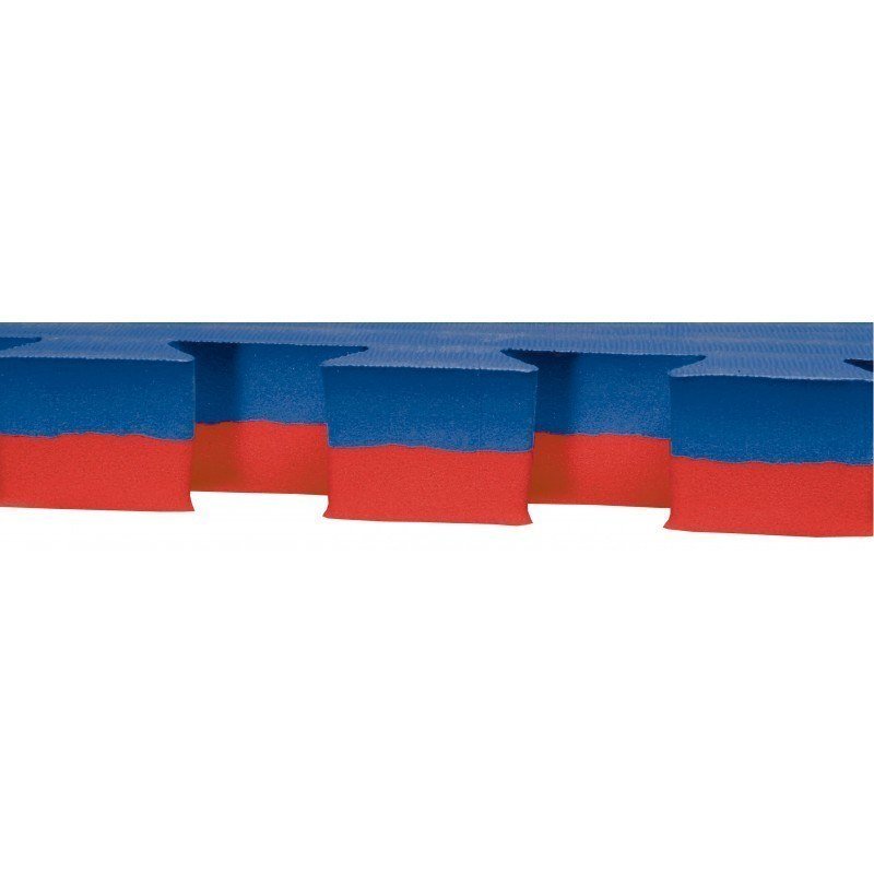 Karate Mat Blauw/Rood100X100X2