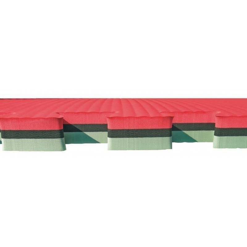 Judomat Gr/Zw/Rd 100X100X4Cm