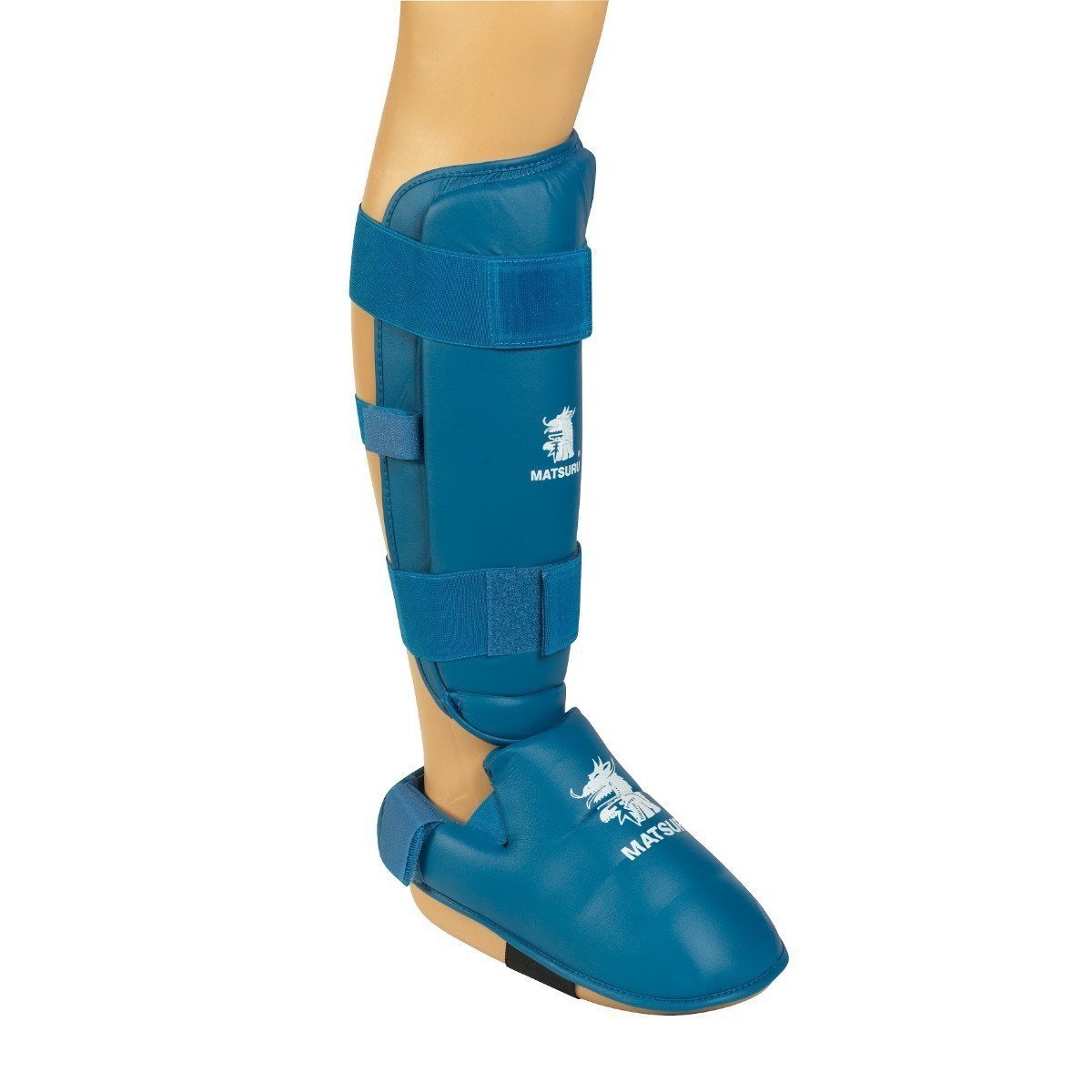 Scheen-en Wreefbeschermereef Karate Blauw