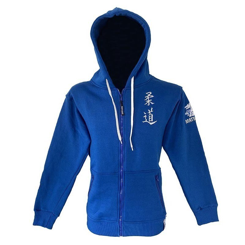 Judo Sweater Met Rits Blauw 3XL