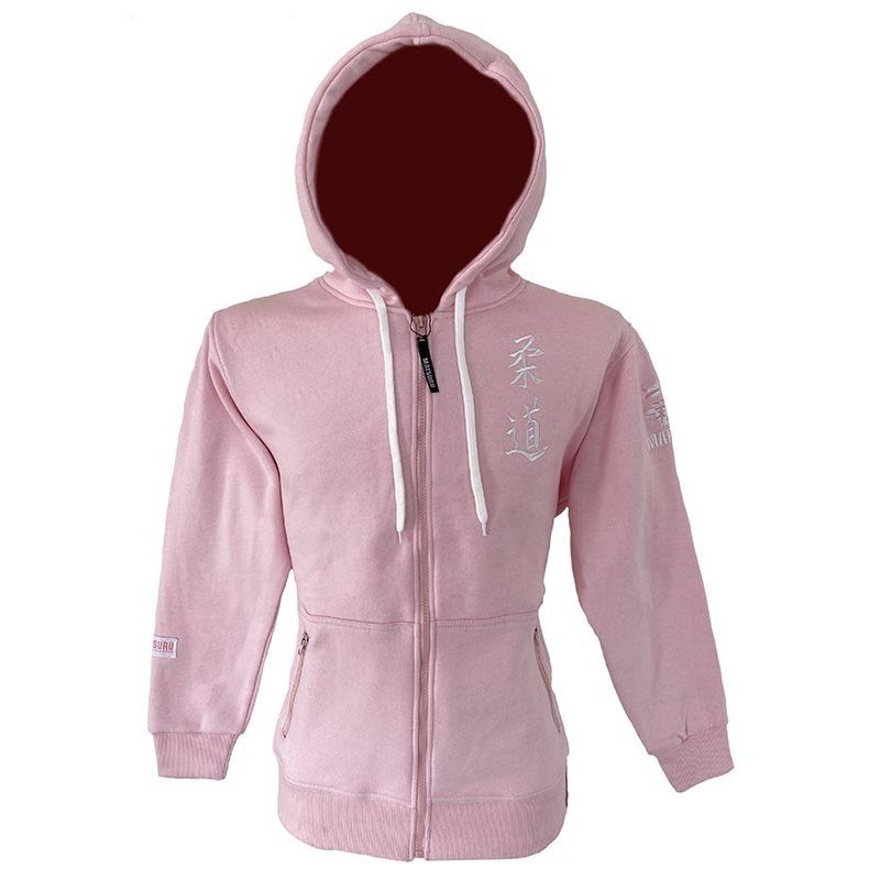 Judo Sweater Met Rits Roze