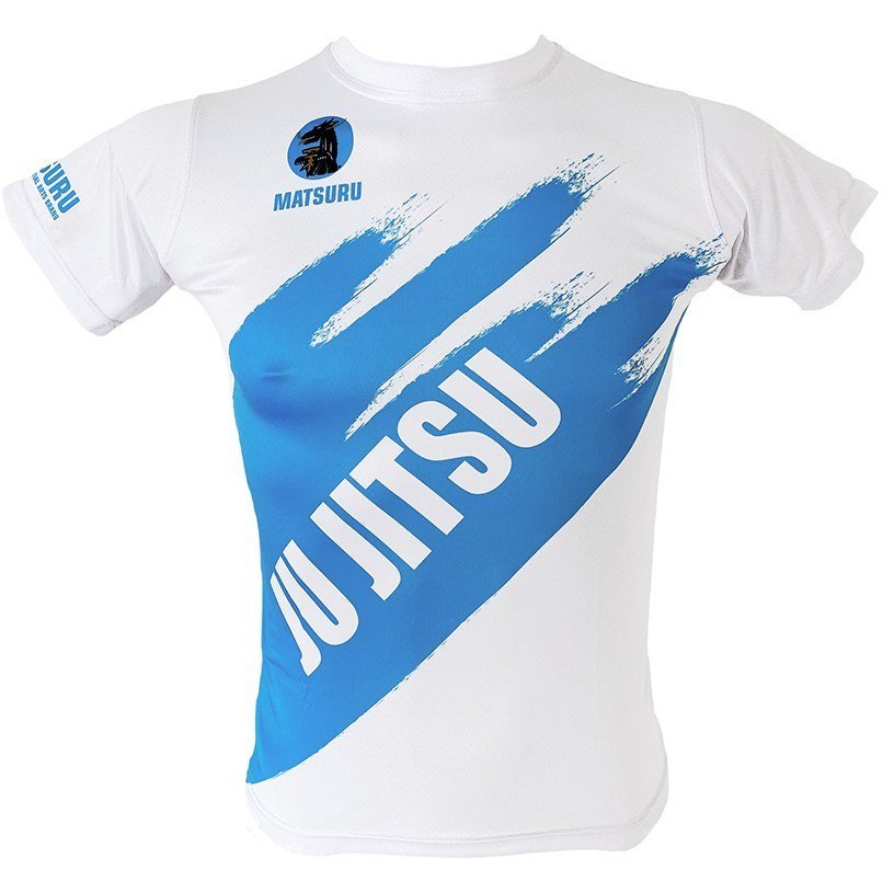Korte Mouw Ju Jitsu Wit / Blauw