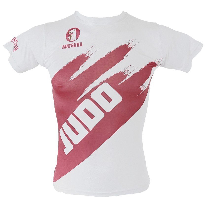 Korte Mouw Judo Wit / Roze