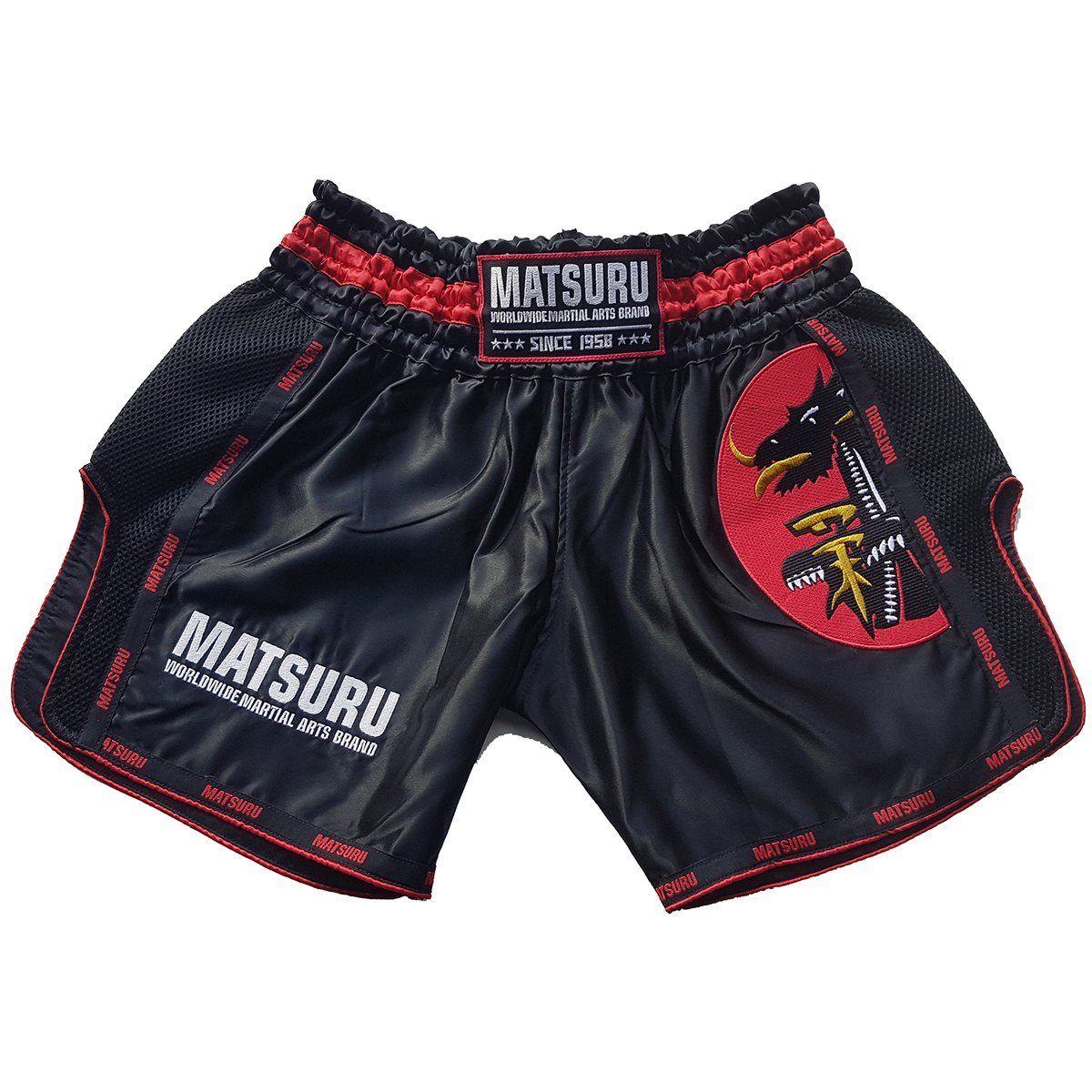 Kickbox Short Zwart/Red