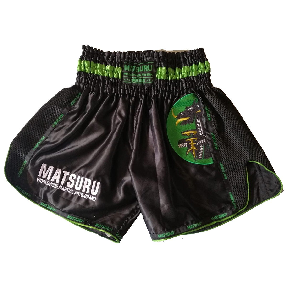 KickboXShort Zwart/Groen