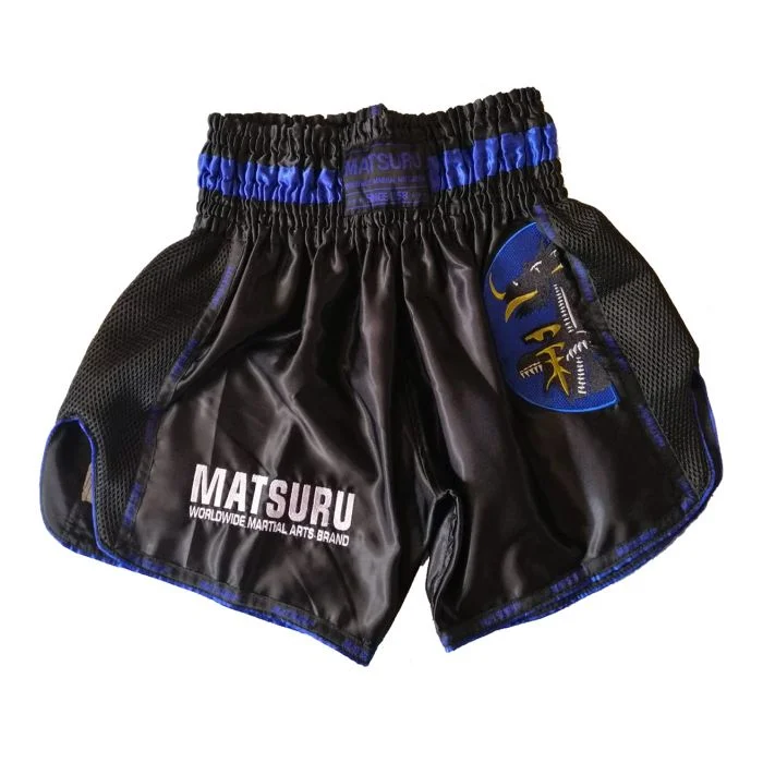 KickboXShort Zwart/Blauw 3XL